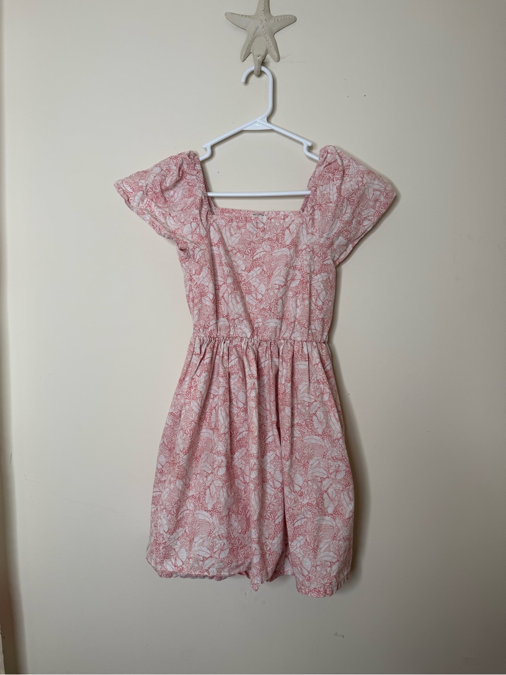 Melrose and Market Pink Floral Square Neck Sundress